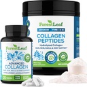 ForestLeaf Collagen Integratori Bundle - 2-in-1 Peptidi di collagene idrolizzati Polvere e pillole di collagene - Collage di bovini di erba per le donne e il collagene per gli uomini