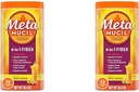 Metamucil Fiber, 4-in-1 Psyllium Fiber Supplement Powder with Real Sugar, Orange Smooth Flavored Drink, 72 Servings (Packaging May Vary), Texture grossolana, 1.9 Pound (Pack of 2)