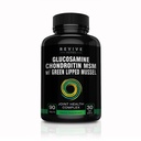 Glucosamina Chondroitin MSM con Mussel Green-Lipped Nuova Zelanda | Supporto Flessibilità Joint, Tissue Connective, Cartilage Health