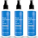 Pure Magnesium Oil Spray – 8oz (3 Pack) - Organic USP Grade, Magnesio Olio per Piedi, Magnesio da Minerali Antichi - Aceite de magnesio para Los pies - Natural Magnesium Chloride, Made in USA