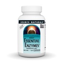 Sorgente Naturals Essential Enzymes 500mg Bio-allineato Supplemento di enzimi multipli Difesa a base di erbe per la digestione, gas, costipazione & Bloating Relief - Supporta il sistema immunitario* - 120 capsule vegetariane