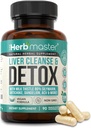 Nora Ross Herbmaster Cleanse Detox & Repair – 27-in-1 Herbal Liver Support Supplemento per gli uomini e le donne – Latte Thistle Supplemento w/Artichoke Extract, Choline, Zinc & Dandelion Root – 45 Servings