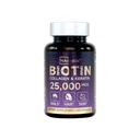 Biotina + miscela di bellezza – 25.000 mcg Complesso con collagene, Keratin, MSM – Hair, Skin & Nail Support – Senza glutine – GMP, ISO 22000, Certificato HACCP – COA Disponibile – 60 capsule