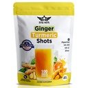Integratori di zenzero con Piperina, Vitamina C, Vitamina D3 & Zinc | Shot di zenzero currico per Joint, Heart, Brain, Gut & Skin Health | 100 Servings | Polvere di Ayurvedic |