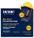 BeMe BeZen Sleep Aid Supplement Natural Without Melatonin - 2X Absorption Than Pills - Dormire per Adulti con Magnesio, Ashwagandha, Camomilla, L-Theanine & GABA - Delizioso ananas