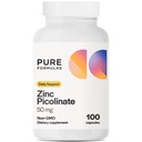 PureFormulas Zinc Picolinate 50 mg - Immunity & Hormone Support - Biodisponibile 50 mg Zinc Supplement 100 Capsule