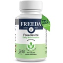 Freedavite Tiny Tablet - Multivitamina moderata per uomini e donne - Vitamina A, C, D, E, B1, B2, B6, B12, Biotina, Calcio, Zinco, Ferro, Magnesio, Manganese, Rame, Selenio, Iodio - 100 Conte