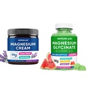Venture Pal idratante Lozione di magnesio,Magnesium Glycinate Gummies 400mg con Ashwagandha