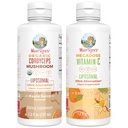 MaryRuth Organics Cordyceps Liposomal (Maple Spice) & Vitamina C (Citrus & Vanilla) | Clean Label Project Verified® | Vitamine per Immunità, Pelle, & Salute generale | Vegan, Non-GMO, Gluten-Free