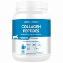 Peptidi di proteine di peptidi di collagene di erba non aromatizzati 1LB, 45 porzioni. Tipo 1 & 3 Collage bovino idrolizzato per donne e uomini. 10g polvere di collagene & 9g proteine per il servizio per pelle, capelli, supporto per unghie