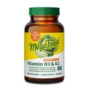 MegaFood Vitamina D3 5000 IU (125 mcg) - Integratori Vegetariani con Vitamina D3 K2 - Supporta Bones, Denti, Muscoli e Salute Immune - Certificato Non-GMO - 120 Mini Capsule, 120 Serve