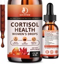Supplemento Cortisol per le donne, Cortisol Riduttore Detox Manager, Ashwagandha/Rhodiola Rosea/Magnesium Complex per Mood/Focus & Sleep, Mantenere sano Cortisol Livello- 30 giorni Vegan Alimentazione