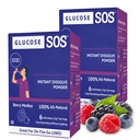 Imballaggio della polvere di Glucose SOS con Dextrose naturale, assorbimento rapido Che Immediatamente si dissocia nella tua bocca senza bisogno d'acqua, Berry Medley 12 Serve