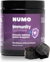 Numo Elderberry Gummies - Supporto di Sistema Immune con Supplemento Antiossidanti - Formula completa con Sambucus Fruit, Vitamina D3, Zinco, Vitamina C, Probiotici - Organic, Vegan & Kosher - 60 Conte