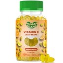 Vitamina C Jelly Bean Gummies per adulti, Immune Support Integratori Dietetici, Vegetariano, 120 Citrus Blast Jelly Beans, Kosher