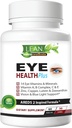 Areds 2 Eye Health Plus w/ Rame, Vitamina A B C E, Lutein & Zeaxanthin, Quercetin, Zinco, Estratto di Bilberry, Biotina - Cura della vista, Secchezza, Strain, Notte Vision Supplemento per Adulti 60 capsule
