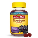 Natura fatta Elderberry con vitamina C e zinco, Supplemento dietetico per il supporto immunitario, 60 Gummie di sambuco, 30 giorni di alimentazione
