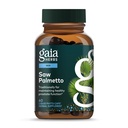 Gaia Herbs Saw Palmetto - Supporta la funzione di prostata sana per gli uomini - Contiene Saw Palmetto e Sunflower Seed Lecithin per sostenere la salute degli uomini - 60 Vegan Liquid Phyto-Capsules (30-Day Supply)