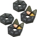 Organizzatore di pillole settimanali - (Pack of 4) 7-Day Pill Container - Arthritis Friendly Portable & Compact Travel Case Daily Compartment Pills Box per integratori, farmaci, vitamine e oli di pesce