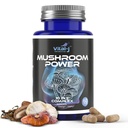 Mushroom Power Complex 10-in-1 W/Cordyceps, Reishi, Shiitake & Lions Mane, Nootropic Dietary Supplement for Gut Microbiome, Focus, Energy & Vitality - 60 Capsule