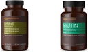 Elementi Lysine Complex con Vitamina C (1500 mg L-Lysine con 100 mg di vitamina C per porzione - 3 compresse), Supporta la Salute Immune, Vegetariano, 195 Conte (Packaging può variare) e Elementi Vegan Biotin 5000 mcg - Capelli, Pelle, Unghie, 130 Capsule (4 mesi di fornitura) (Packaging può variare)