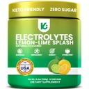 Keppi Electrolytes Powder – Lime Lime Flavor 50 Serve – Nessun integratore di idratazione dello zucchero con Potassio, Magnesio, Sodio – Keto, Vegan, Fasting-Friendly, Zero Calorie Electrolyte Drink