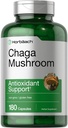 Horbäach Chaga Mushroom Capsule | 180 Count | Non OGM & Gluten Supplemento gratuito