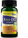 America Medic & Science Xtra D3 Vitamina D 10.000 IU (250 mcg) Integratore di colecalifero per gli uomini e le donne (60 Facile da ingoiare Softgels) Migliore per Bone, Salute del cuore, Supporto di sistema immunitario, Funzione polmonare