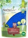 Cibo per vivere la polvere di Spirulina Blu Organica, 4 Pounds – Non OGM, puro estratto di alghe blu-verde crudo, Vegan, non irradiato, Grande per succhi, Smoothies, Shakes, Bevande, e Colorazione di cibo