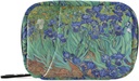 Naanle Irises Van Gogh 7 giorno Pill Case Bag Travel Pill Organizer con Zipper Portable Weekly Case Dimensioni compatte per il supporto supplemento di vitamina