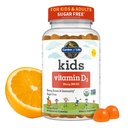 Giardino della vita Bambini Biologico Vitamina D3 Gummies con 800 UI (100% Valore giornaliero) per ossa forti, denti, cervello e immunità – Non OGM, No Gluten, Vegetariano, Zucchero Libero, Aroma arancione, 60 Serve