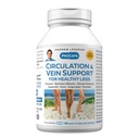ANDREW LESSMAN Circulation, Vein Support for Healthy Legs 180 Capsules - High Bioattività Diosmin, Butcher's Broom, Riduce Visibilmente Swelling and Discomfort in Piedi, Cavi, Vitelli, Gambe