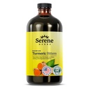 Erbe serene curcuma liquido con pepe nero - Curcumina di urti curcuma Supplemento 1000mg Extra Forza Bevanda di erbe, Bitter digestivi per Bloating Relief, Joint Health, Energy & Clarity - 16oz