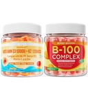 NEVISS Vitamina D3 K2 Gummies + Vitamina B100 Complesso