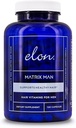 Elon Matrix Man - 60 giorni di alimentazione - Vitamine di crescita dei capelli per gli uomini – Saw Palmetto & Biotin Advanced Formula Vitamins – Promuove la crescita sana del cuscinetto – (120 capsule)