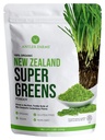 Antipasto Farms - 100% Pure Organic Nuova Zelanda Super Greens Polvere, 40 Servings, 200g - Grasso di grano, Barley Grass, Chlorella, Spirulina - Vegan, Gluten Free, Chlorophyll Rich, per energia e disintossicazione