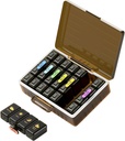 Organizzatore di pillole settimanali 4 volte al giorno, grandi scomparti Pill Box 4X 7 giorno, caso di pillole dell'organizzatore di medicina per le pillole / Vitamins / oli di fondo / medicazione / materie prime (Brown)