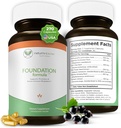 Formula di fondazione | Tick Immune Support Supplemento | con radice di nodo giapponese, artiglio di gatto, cardo di latte | Supplemento di resveratrolo | Non-OGM, All-Natural & Vegetariano, 270 capsule