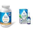 TheraTears 1200mg Omega 3 Supplemento per la nutrizione degli occhi, Trigliceride organico trigliceride olio di pesce e vitamina E, 180 Conta & SteriLid Eyelid Cleanser e Face Wash, per occhi irritati, 2 fl oz Spray