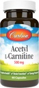 Carlson Labs Acetyl L-Carnitina, 500mg, 60 capsule