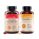 NatureWise Vitamina B Complex 360 Softgels[1-Year Supply] & Vitamina D3 5000iu 360 Count Mini Softgels[1-Year Supply] Bundle
