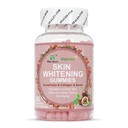 Gummie di sbiancamento della pelle, con Glutathione, Collagene e Bioth, Pelle Gioventù idratata, Glow e Spots Fading, Anti-invecchiamento, 60 Conte