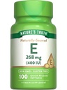 Vitamina E 400 IU Softgels | 268mg | 100 Count | Non OGM & Gluten Supplemento gratuito