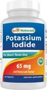 Best Naturals Potassium Iodide 65 mg - Integratore alimentare, 60 compresse (60 conteggio (Pack of 1)) (12)