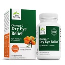 Terry naturalmente Omega-7 Dry Eye Relief - Integratore per la salute degli occhi con l'olio di secchione del mare - Integratore alimentare per aiutare il sollievo degli occhi secchi - 60 Softgels