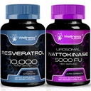 BENESSERE LABSRX Resveratrolo capsule 10000mg - Nattokinase Supplemento capsule - 5000 FU
