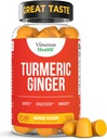 Supplemento curcuma - Curcumina C3 Complesso + radice di zenzero per Gut & Joint Health - Curcuminoide curcuma naturale supplemento 95% Curcuminoidi. Contiene 260mg Estratto di Tumerico. 60 Mango Flavor Gummies Turchese