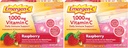 Emergen-C (30 Conto, Sapore di lampone, 1 mese Supplemento alimentare Fizzy Drink Mix con 1000mg Vitamin C, 0.32 Ounce Packets, Caffeina Free (Pack of 2)