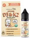Latte Legendairy Latte Organic Baby Vitamin D3 K2 Gocce liquide, 400 UI di Baby Vitamin D Gocce per neonati - Vitamina D per neonati, bambini e bambini - Vegan, 90 Serve
