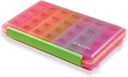 Sukuos organizzatore settimanale di pillole 7 giorno 4 volte al giorno, Moisture-Resistant Large Daily Pill Box Case di medicina per la vitamina / olio di pesce / materie prime (Pink)
